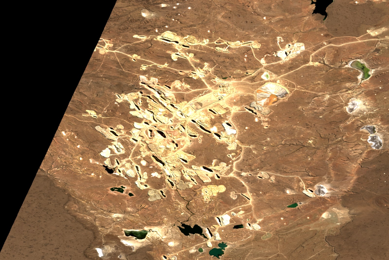 Imagen satelital de cultivos con análisis NDVI aplicado